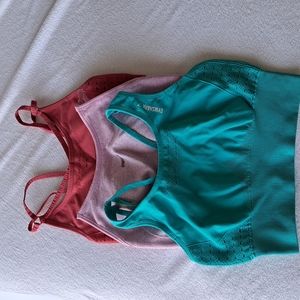 Gymshark sports bras bundle of three